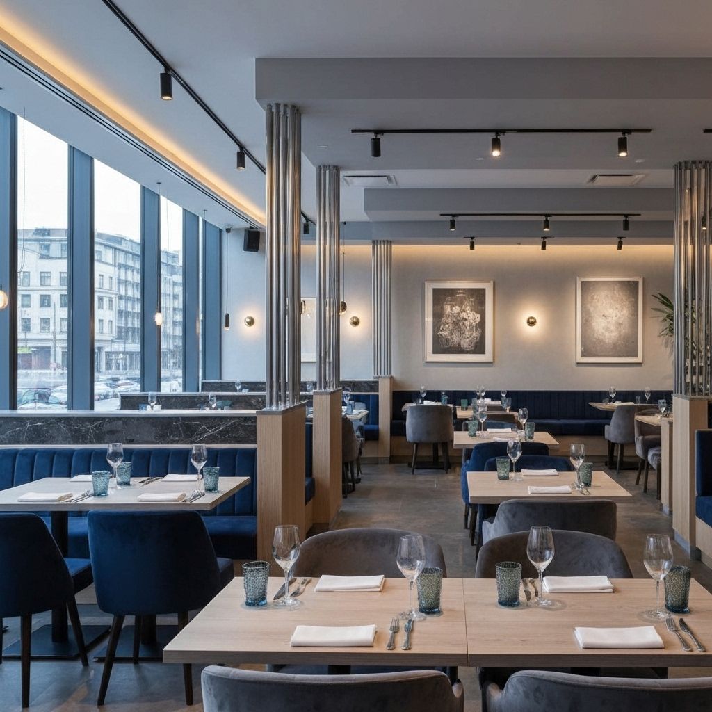 Restaurante elegante moderno